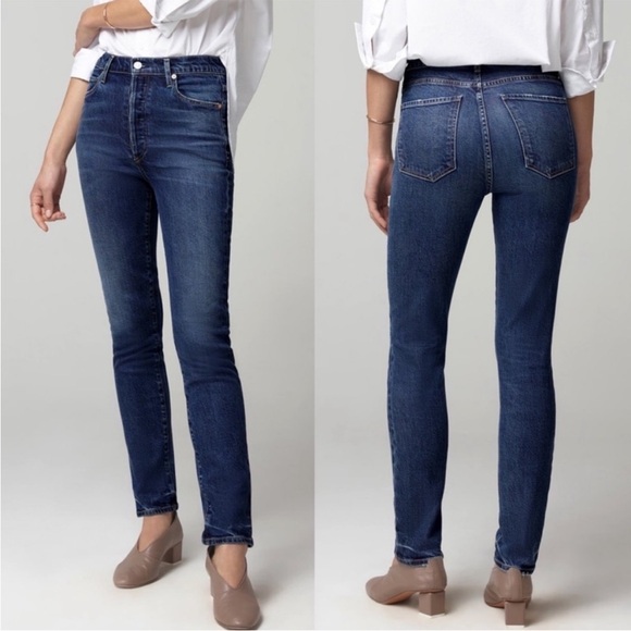 Citizens Of Humanity Olivia Premium Vintage High Rise Slim In Gleams 27 - Picture 1 of 14